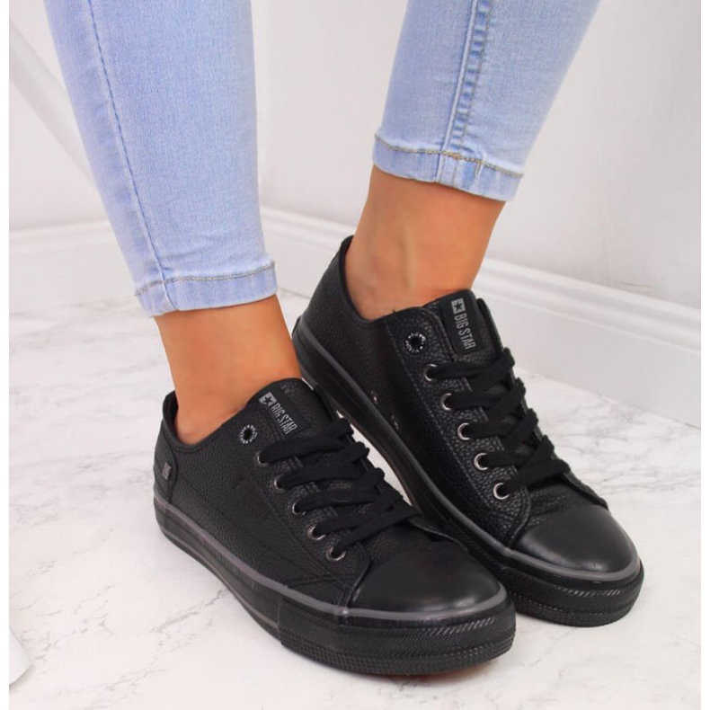 Sneakers basse con ecopelle Big Star II274002 W nere nero 2