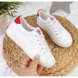 Sneakers basse in ecopelle Big Star Jr DD374134 bianche bianca marrone 1