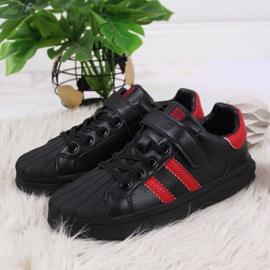 Scarpe sportive con velcro Big Star Jr GG374022 nere bianca nero 2