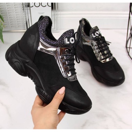 BM Sneakers con zeppa nascosta Navy Dot W WOL9 nero 1