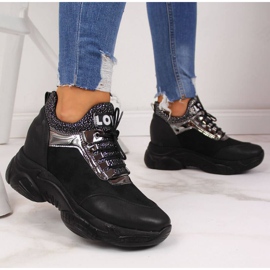 BM Sneakers con zeppa nascosta Navy Dot W WOL9 nero 2