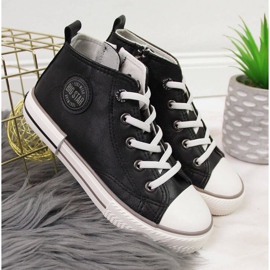 Sneakers in ecopelle Big Star Jr II374003 nere nero 2