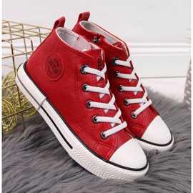 Sneakers in ecopelle Big Star Jr II374005 rosso bianca 2