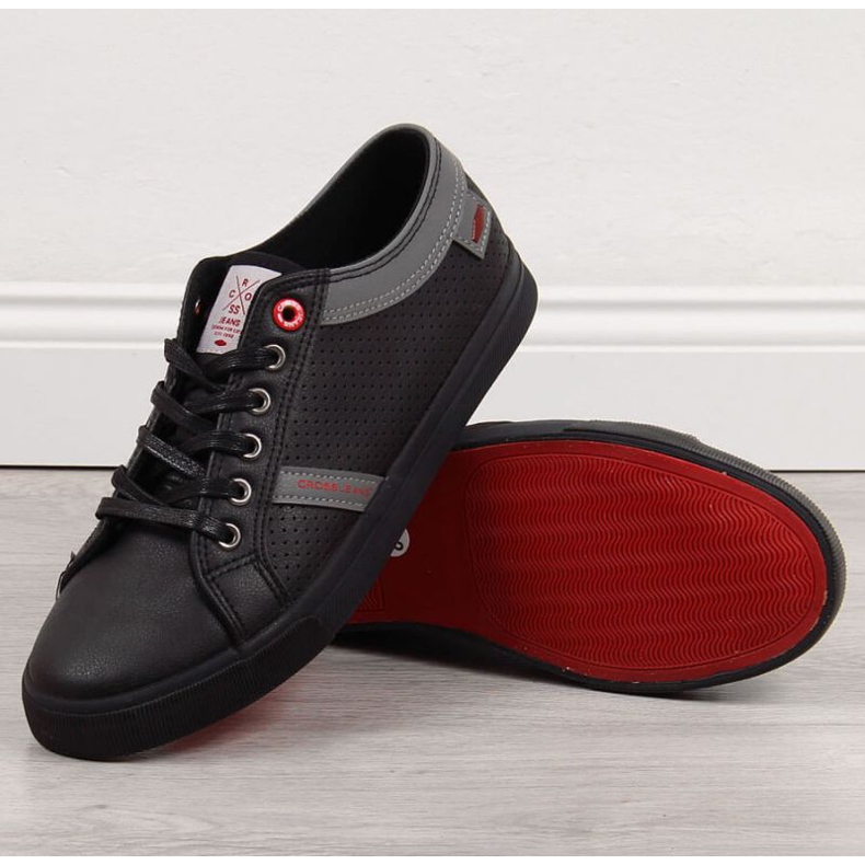 Sneakers basse in ecopelle Cross Jeans M II1R4004C nere nero 1