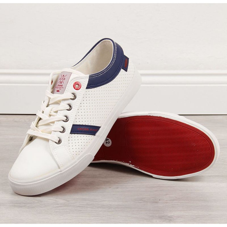 Sneakers basse in ecopelle Cross Jeans M II1R4005C bianche bianco 1
