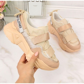 Sneakers Navy Dot W WOL10 beige 1