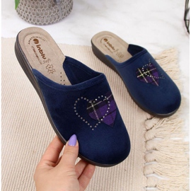 Pantofole da casa Inblu W ARC1 blu navy 1