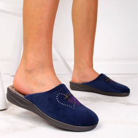 Pantofole da casa Inblu W ARC1 blu navy 2