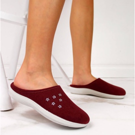 Pantofole da casa Inblu W ARC4 bordeaux rosso 2