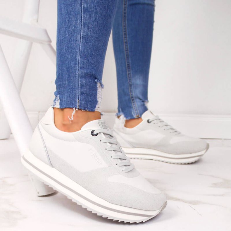 Scarpe sulla piattaforma Big Star W II274216 bianco 2