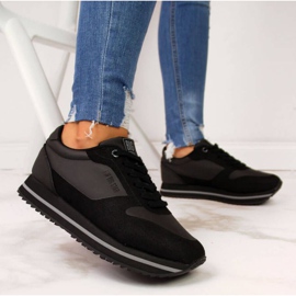 Scarpe sportive nere sulla piattaforma Big Star W II274217 nero 2