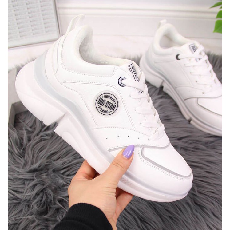 Scarpe sportive sulla piattaforma Big Star W II274314 bianco bianca 1