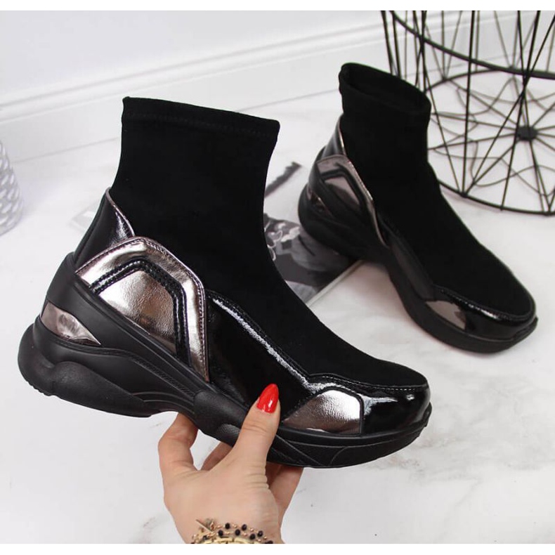 Scarpe con zeppa nere di T.Sokolski W SCA140 nero 1