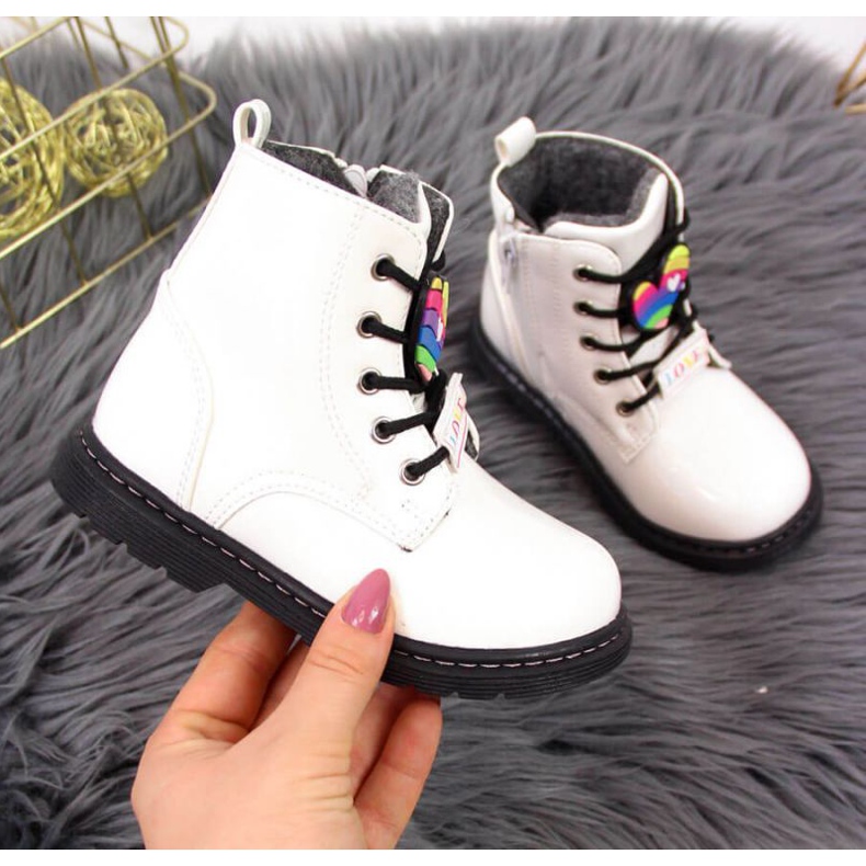 Stivali caldi da bambina Jr EVE318B bianco 1