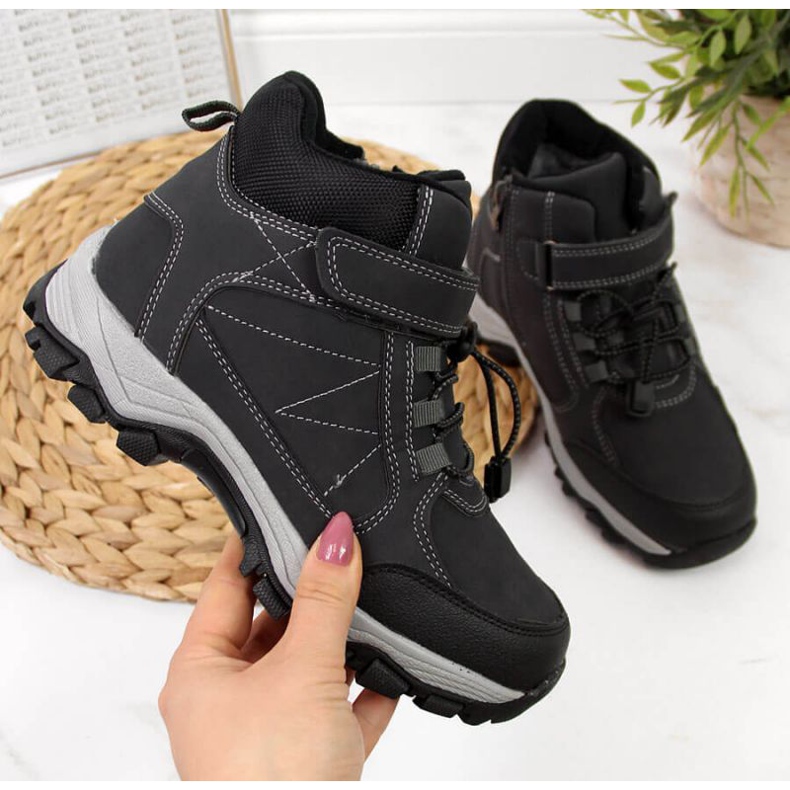 Scarpe trekking nere Jr EVE321A bianco nero 1