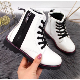 Stivali termici laccati Jr EVE327B bianco 1
