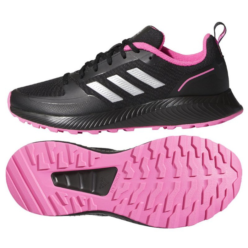 Adidas Runfalcon 2.0 Tf W FZ3585 scarpe da corsa nero rosa 1