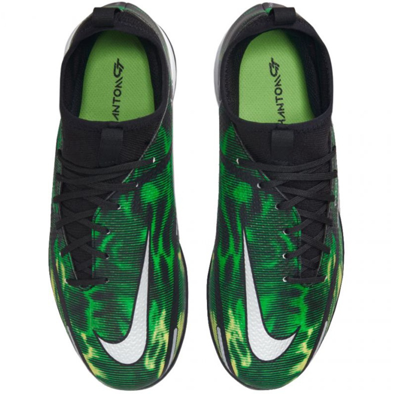 Nike Phantom GT2 Academy Df Ic Sw Jr DM0740 003 scarpe da calcio verde verde 1