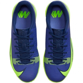 Nike Mercurial Vapor 14 Academy Tf Jr CV0822 474 scarpe da calcio blu, verde blu 1