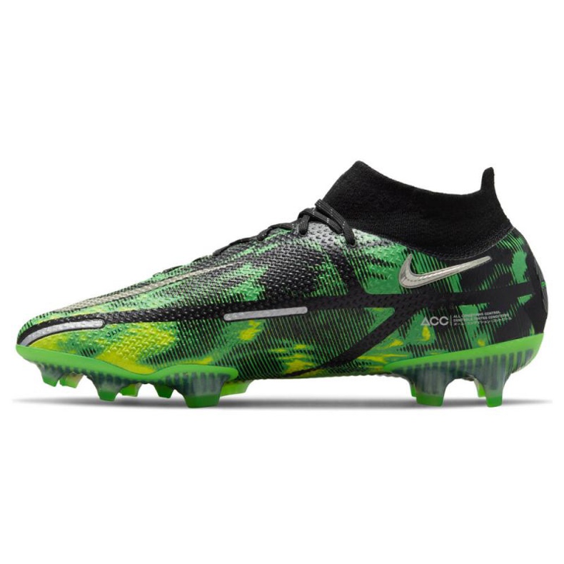 Nike Phantom GT2 Elite Df Sw Fg M DM0731-003 scarpe da calcio multicolore verde 1