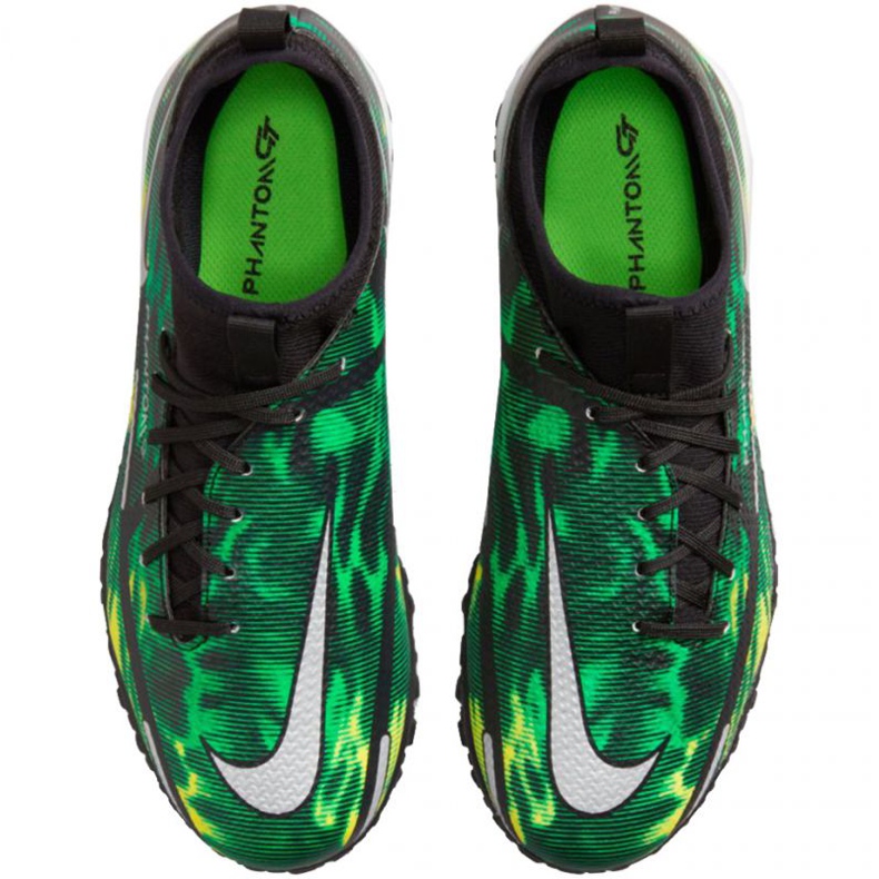 Nike Phantom GT2 Academy Df Tf Sw Jr DM0741 003 scarpe da calcio verde, multicolore verde 1