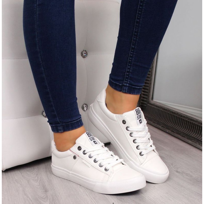 Sneakers basse Big Star W GG274060 bianche bianca 2