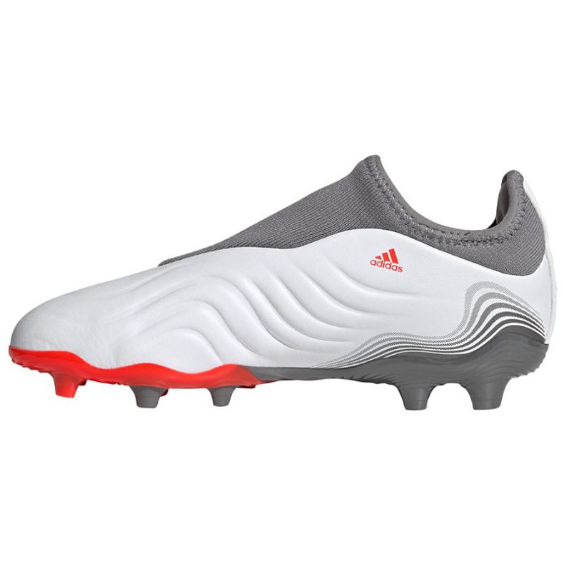 Scarpe da calcio Adidas Copa Sense.3 Ll Fg Jr FY6155 grigio, bianco bianco 1