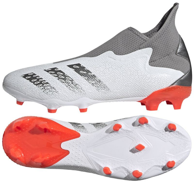 Scarpe da calcio Adidas Predator Freak.3 Ll Fg M FY6293 grigio, bianco bianca 1