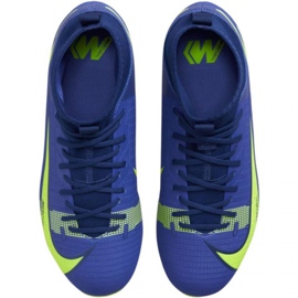 Nike Mercurial Superfly 8 Academy FG / MG Jr CV1127 474 scarpe da calcio reale, verde blu 1