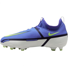 Nike Phantom GT2 Academy Df FG / MG Jr DC0813 570 scarpe da calcio blu grigio blu 1