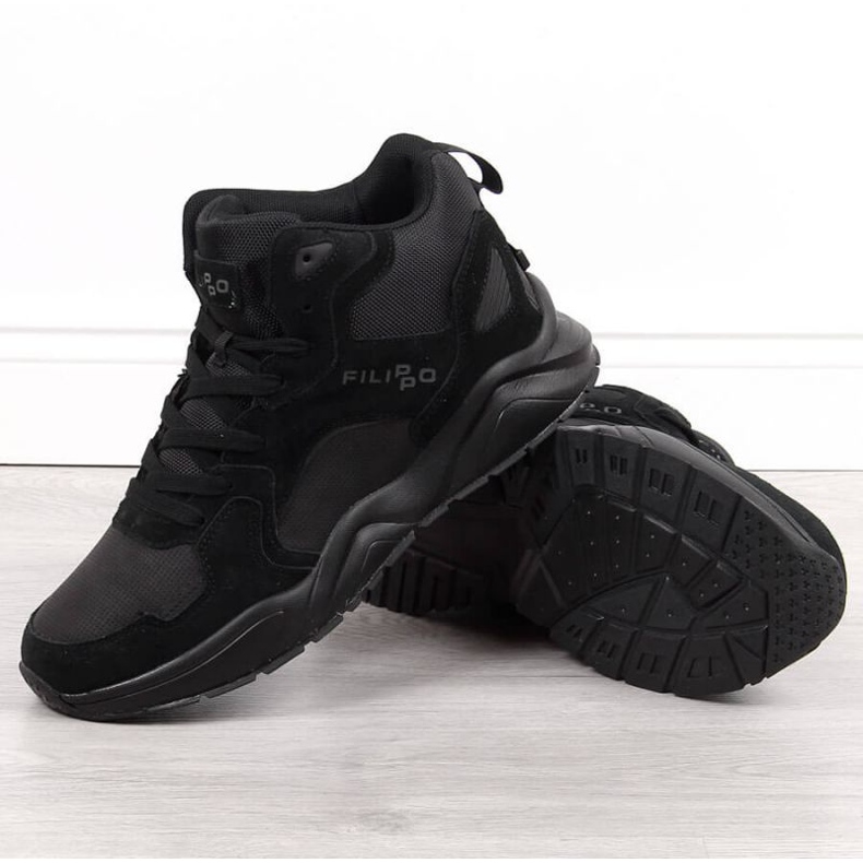Sneakers alte Filippo M PAW305 nere nero 1