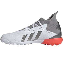 Scarpe da calcio Adidas Predator Freak.3 Tf M FY6309 grigio, bianco grigio 1