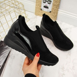 Sneakers con zeppa Vinceza W WM790A nere nero 1