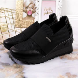 Sneakers con zeppa Vinceza W JAN62 nere nero 2