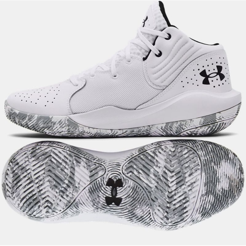 Scarpe da basket Under Armour Jet 21 3024260 103 bianco bianco 1