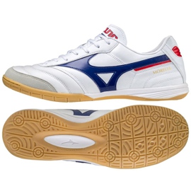 Scarpe da calcio Mizuno Morelia M Q1GA210125 bianco, reale bianco 1