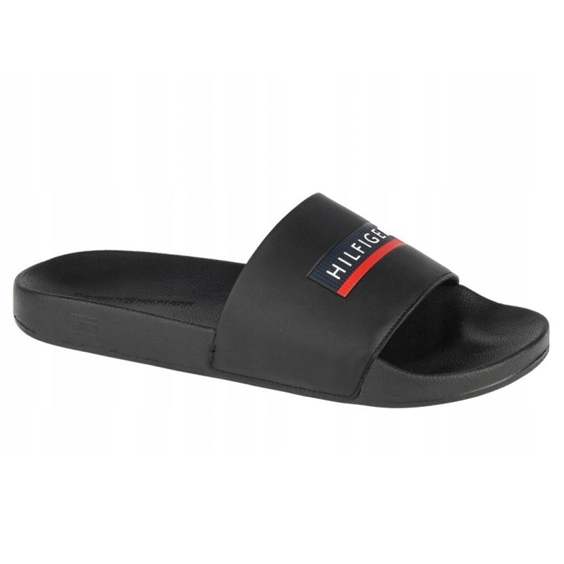 Tommy Hilfiger Seasonal Goffrato Scivolo da piscina M FM0FM03792-BDS nero 1