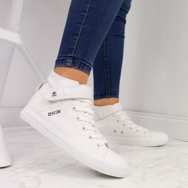 Sneakers con velcro Big Star W V274541SS20 bianco bianca 2