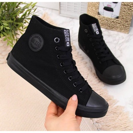 Sneakers alte in tessuto Big Star W FF274A170 nere nero 1