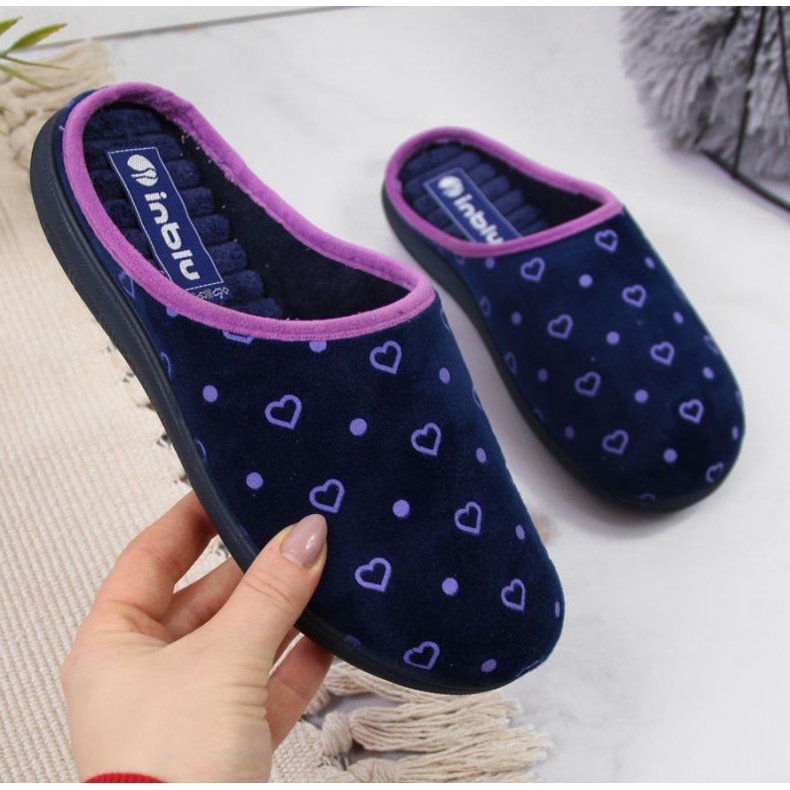 Pantofole da casa Inblu W ARC5A blu navy 1