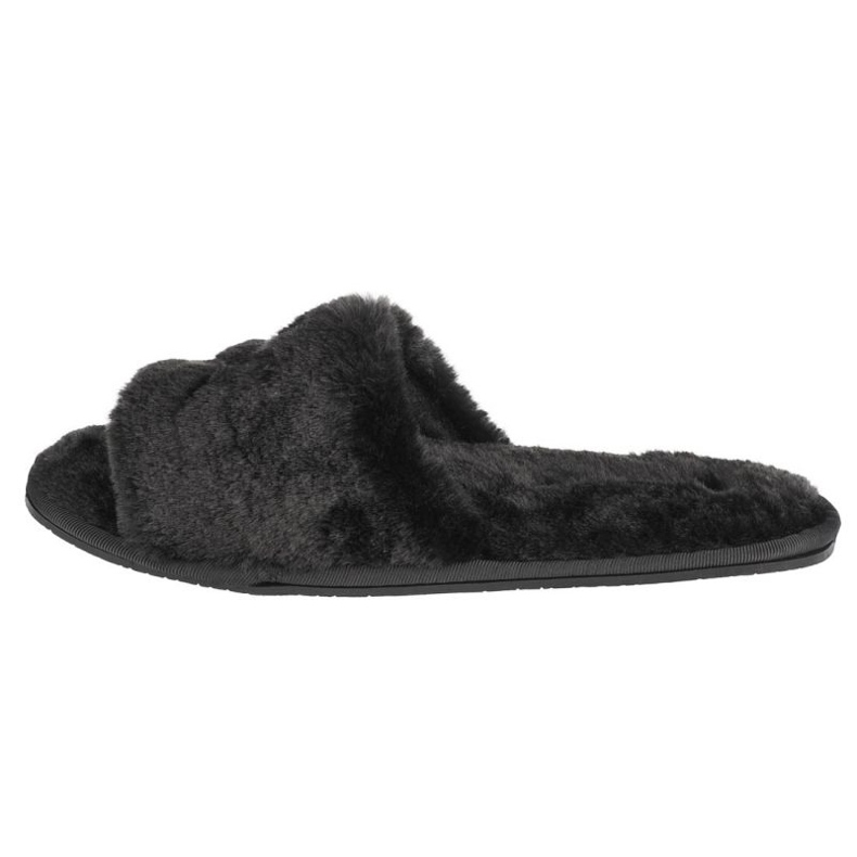 Calvin Klein Slipper Sandalo Pelliccia W HW0HW00634-BAX nero 1
