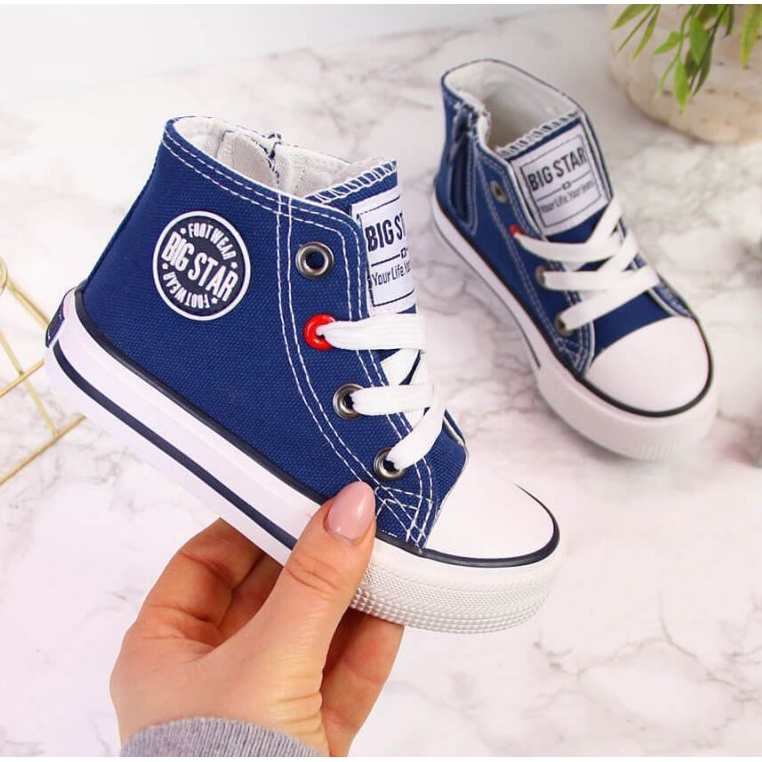 Sneakers con cerniera Big Star Jr HH374085 blu navy 1