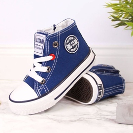 Sneakers con cerniera Big Star Jr HH374085 blu navy 2