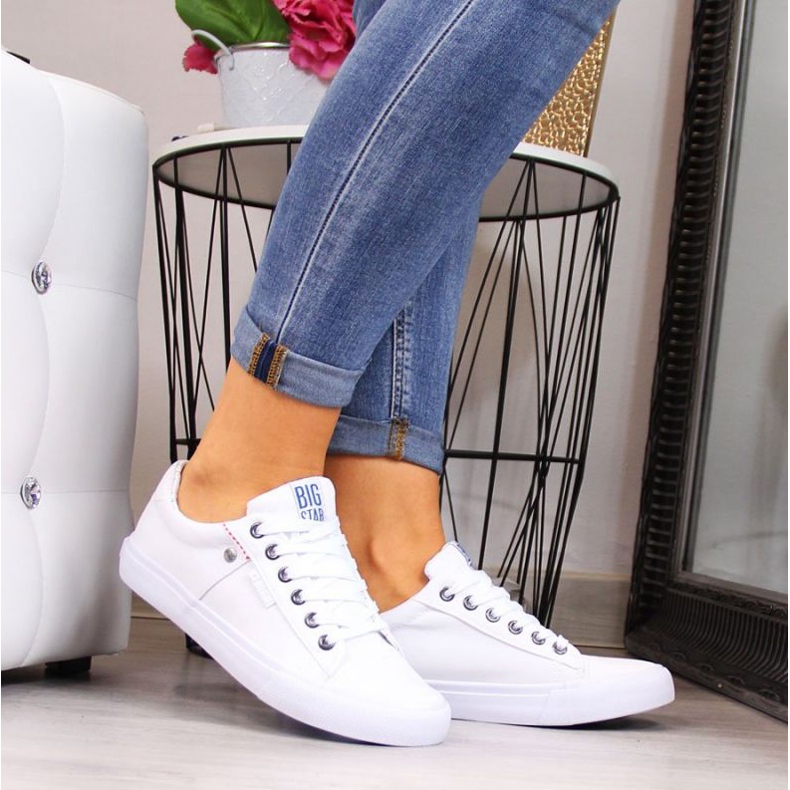 Sneakers basse Big Star W AA274511 bianche bianca 2