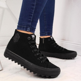 Sneakers in tessuto Big Star W FF274244 nere nero 2