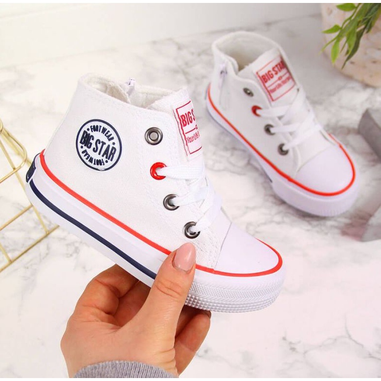 Sneakers con cerniera Big Star Jr HH374083 bianche bianca 1