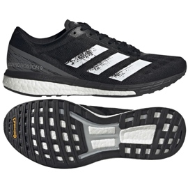 Scarpe da corsa Adidas Adizero Boston 9 M GY6547 bianca nero 1