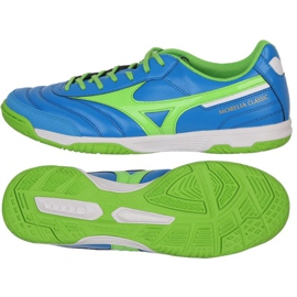 Scarpe da calcio Mizuno Morelia Sala Classic M Q1GA210230 bianco, blu, verde blu 1