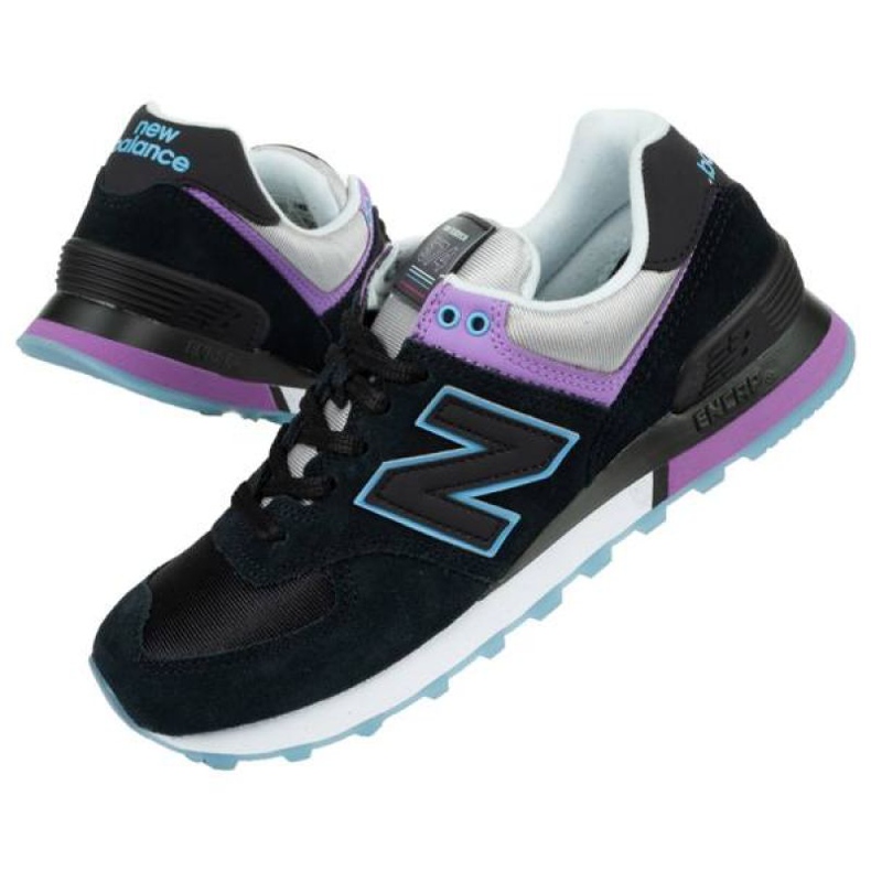 Scarpe New Balance W WL574SAU nero viola blu grigio 1