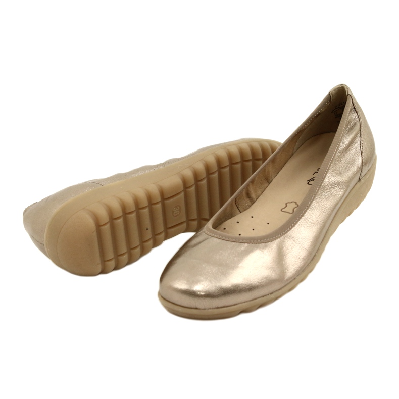 Caprice Ballerina Taupe Metallic 9-22161-28 beige multicolore d'oro 6